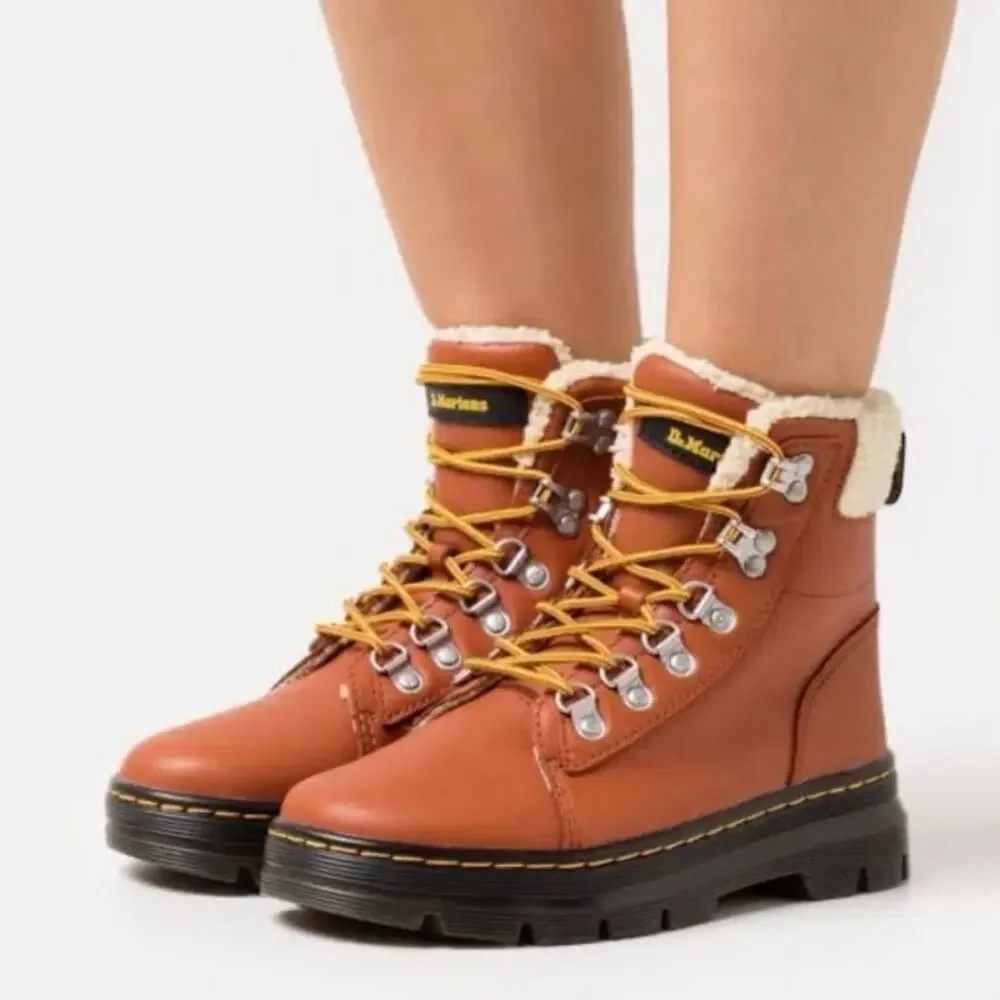 NEW Dr Martens Combs Faux Fur‎ Lined Boots Size 7 - Picture 6 of 7